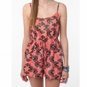 Ecote embroidered romper